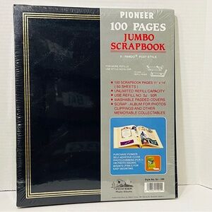 PIONEER DARK NAVY SJ-100 JUMBO ALBUM 100 PGS PHOTO SCRAPBOOK X-PANDO POST STYLE